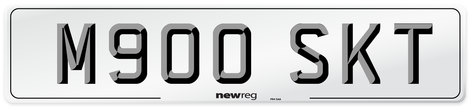 M900 SKT Number Plate from New Reg